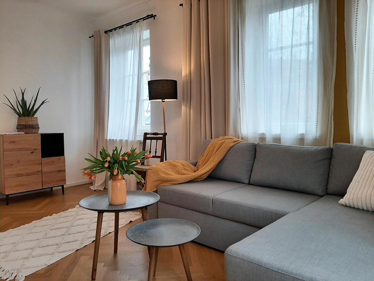 Apartment 4-6 Personen I 80Qm I Altstadt I Dachterasse I Parkplatz シュトラウビング エクステリア 写真